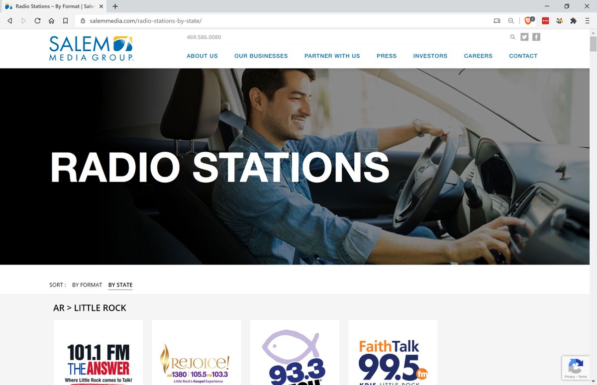 Salem also owns more than 100 radio stations across the country and is also the owner of several talk radio programs. Their hosts don't have huge followings, but because Salem is the 5th-largest owner of stations, this doesn't really matter.