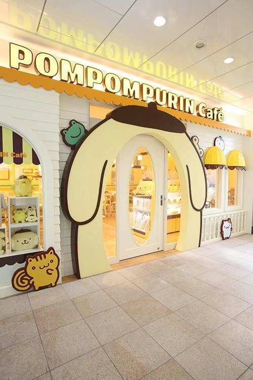 heartzjpg's tweet photo. pompompurin cafe in harajuku https://t.co/qIv22MejtR
