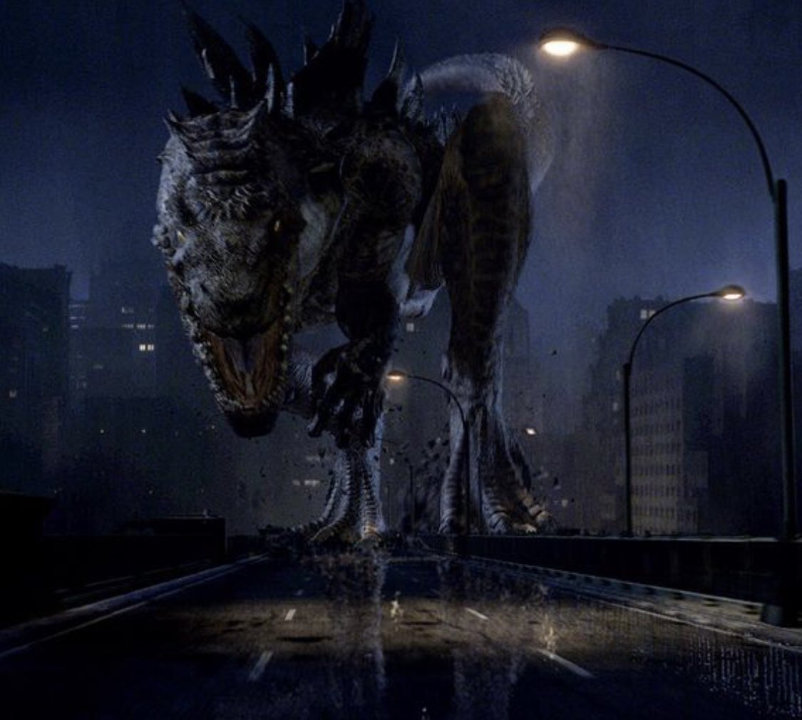 You see Godzilla nudge 1 of the babies, trying to revive it. Afterwards, he only attacked those responsible instead of random civilians. After being shot, he slowly suffered while trapped on the bridge. Following some sad moans, you look into his eye, and his heart stops beating