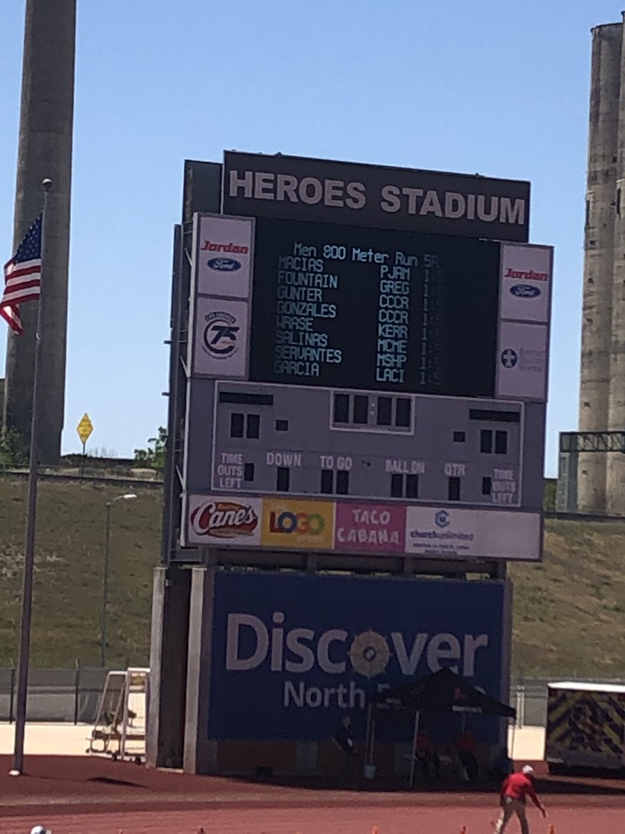 5th place in Region 4 800m