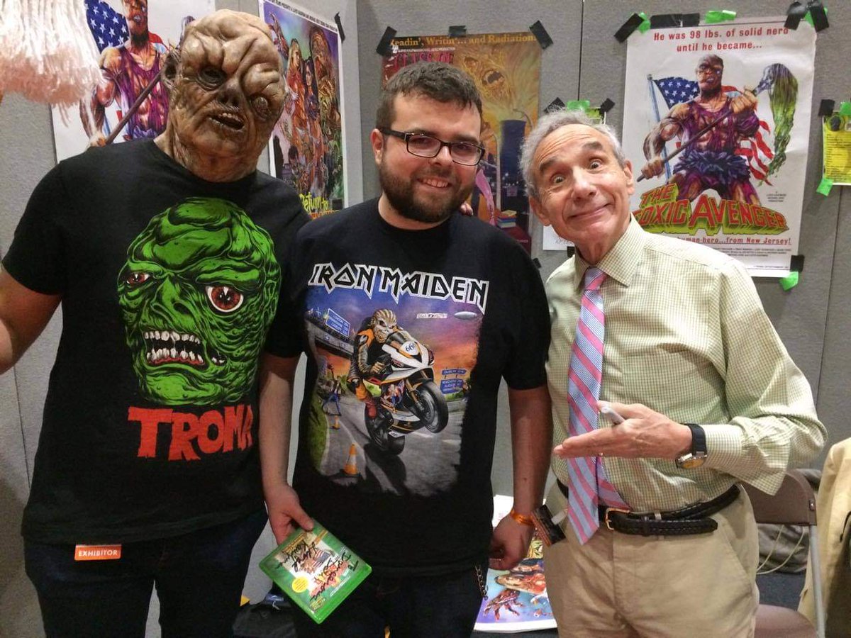 TheRealBatDan's tweet photo. 4) MCM London 2017.
I've told this story a load of times, but here's the picture of me and legendary movie director Lloyd Kaufman https://t.co/ENHAkeGE3X