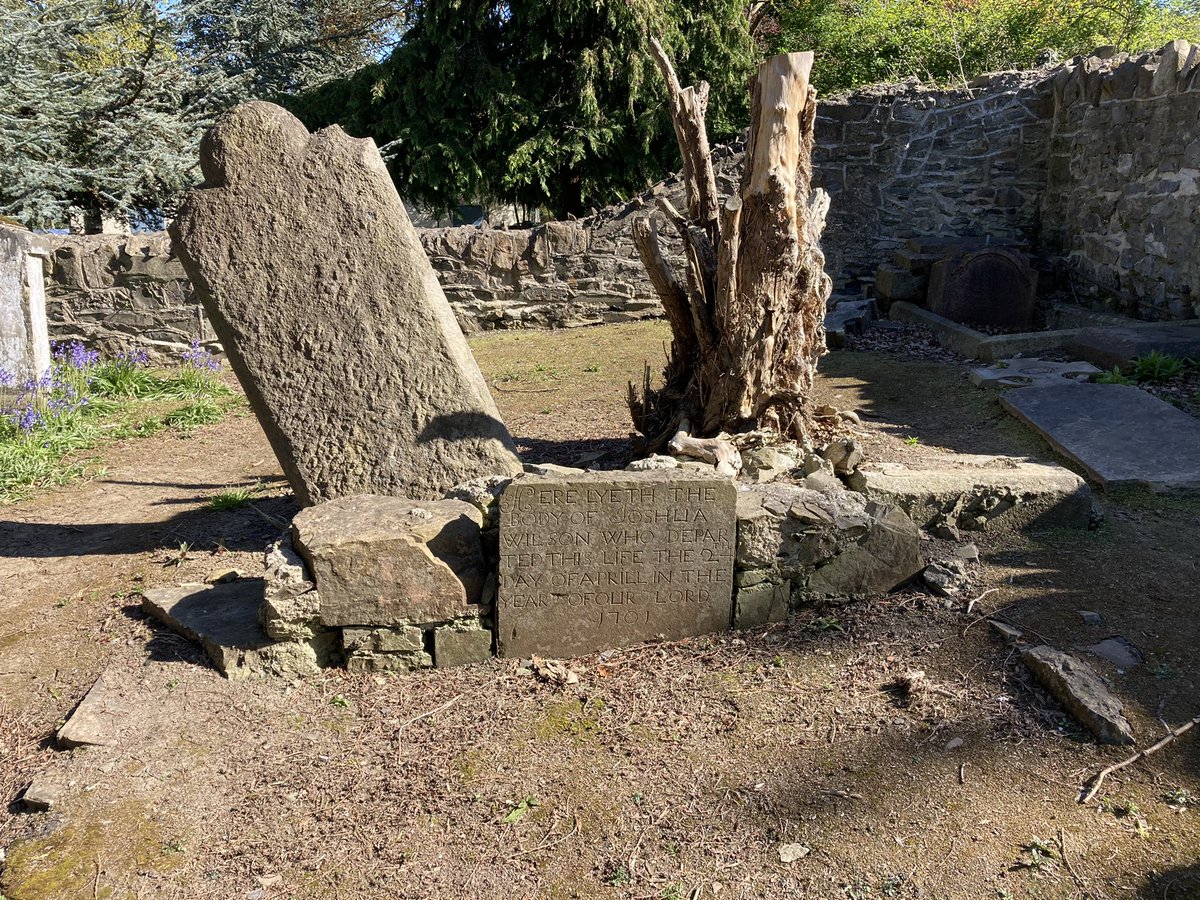 The graveyard surrounding the church is special too, with its yew trees (giving Palmerstown its old Irish name) and blue bells and gravestones going back to 1701, if not earlier. /4