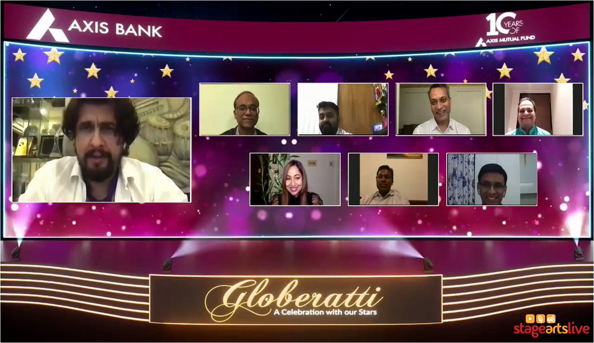 stageartslive's tweet photo. Captured exquisite moments of our event Axis Globeratti.  Beautifully anchored by Rohini Ramanthan 

Some interactive sessions with our special guest - The Golden Voice of India, Sonu Nigam and Axis star achievers. https://t.co/pVBdWe7tw3