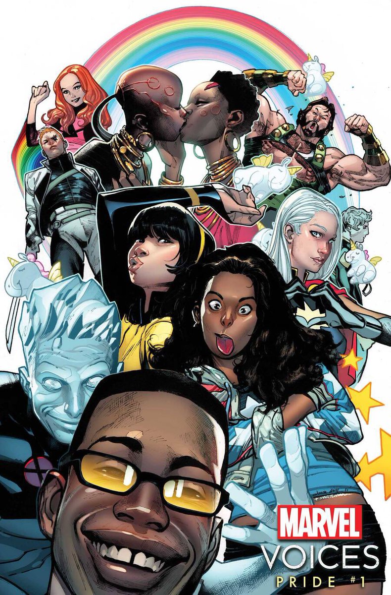anthologies single issues that collect short backup-style stories by multiple creative teams and compile them into the length of a full story. usually not of narrative consequence, just casual.marvel will often use them to highlight their female, queer and/or black creators.
