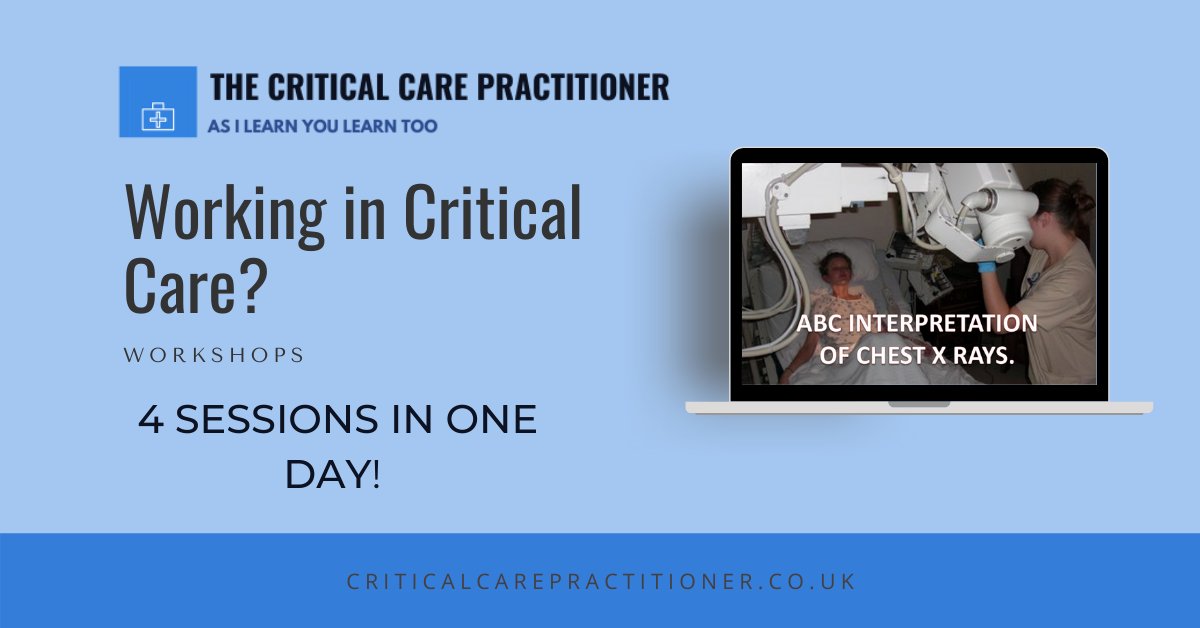 ccpractitioner's tweet image. Program for MAY 12th-

CXR Structured Interpretation event.webinarjam.com/register/1/041…

CXR Deeper Dive event.webinarjam.com/register/3/8q9…

ABGs event.webinarjam.com/register/6/kyx…

Intubation event.webinarjam.com/register/8/r2l…