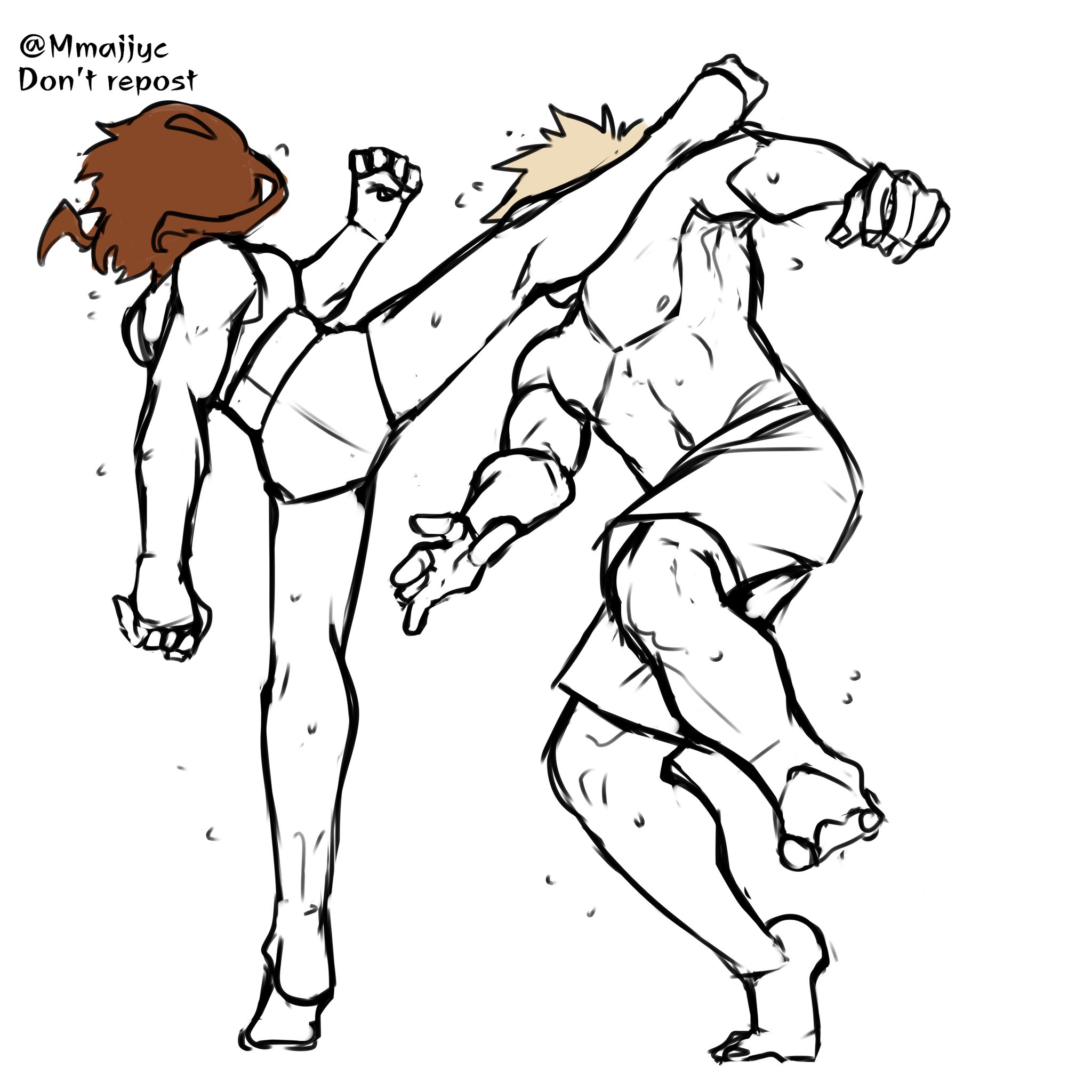 How To Draw People Fighting