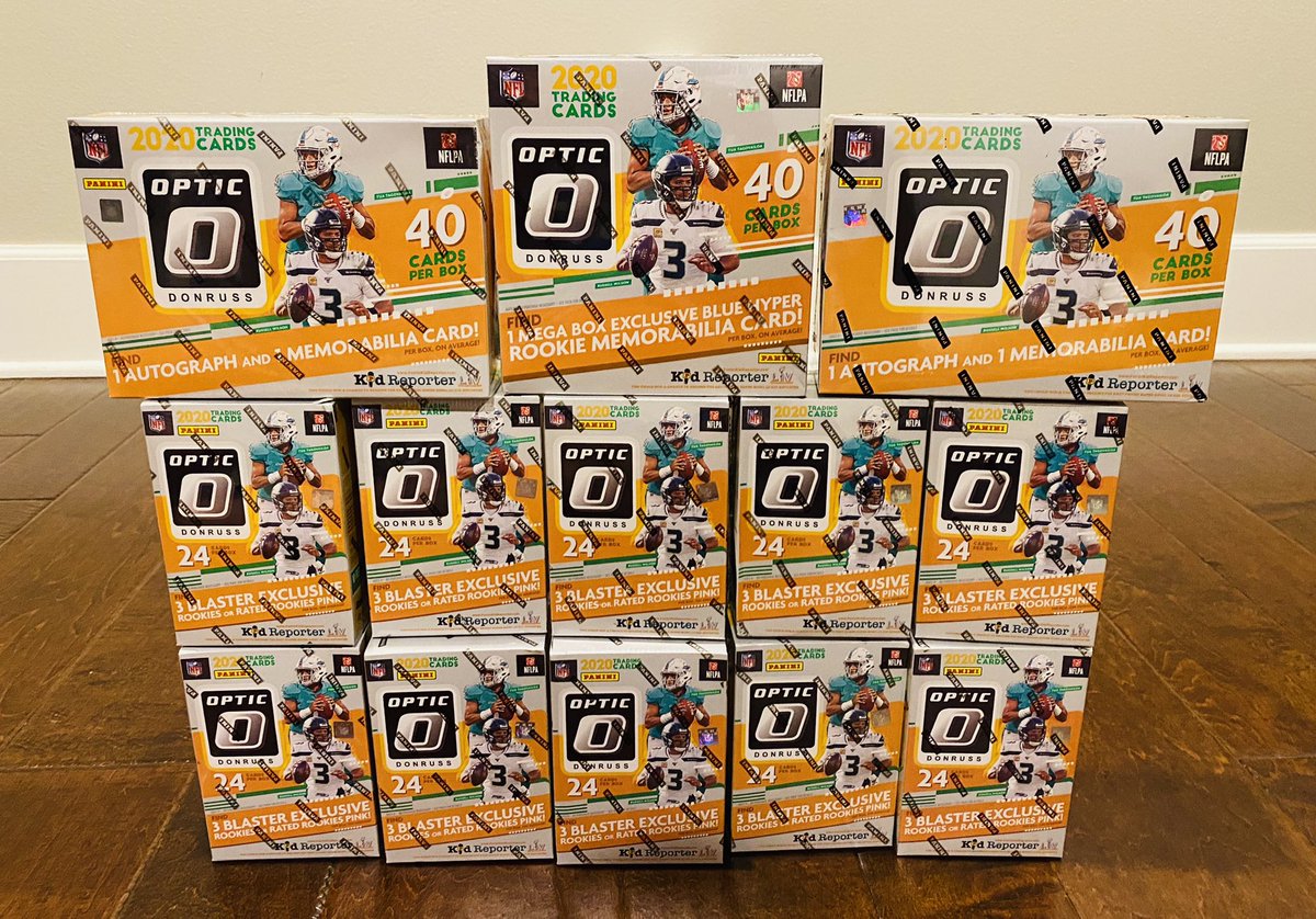 imperiumcard's tweet image. 🚨 SUPER OPTIC BREAK #18 🚨 

1 Walmart Mega
2 Target Megas
10 Optic Blasters

Random Teams

$70 a spot/$130 for 2

2 Autos
3 Mem Cards

$25 Break Credit Razz if no downtowns are hit! 

Only 16 spots left

Breaks ASAP
@HobbyConnector @sports_sell @HiveCards @Hobby_Connect