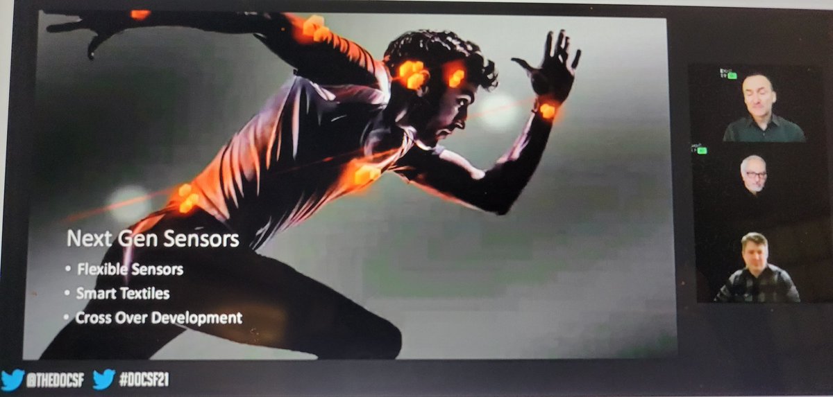 HealthCareGuru's tweet image. &quot;From mushrooms to sensors&quot; @ShawnaButlerRN introduces wearable sensors session @theDOCSF #docsf21 with Stefano Bini, MD 

#healthsensors #DigitalHealth