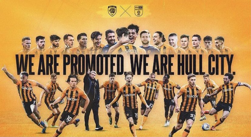 harwicksports's tweet photo. Congratulations to @HullCity and #TeamMLS players @LewisPotter_K @brandonflemingg &amp; @LewieCoyle on promotion back to the championship. Well done lads. Enjoy the 🎉 🎉🎉 https://t.co/FcZJqcuJOS