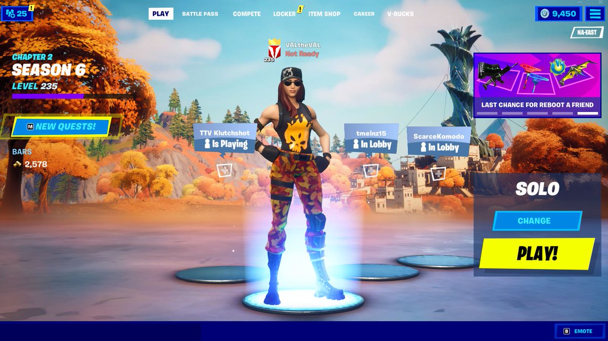 valthevalYT's tweet photo. Good Afternoon!

Just running some chill solo pubs with the new aspen skin in fortnite today, come hang out!

(https://t.co/RgGnyzky3m)
#GUFFGANG https://t.co/rA69KrnNbd