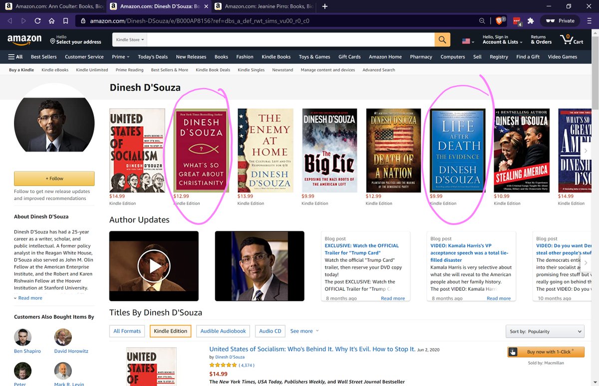 More Christian books from right-wing pundits, this time Dinesh D'Souza, Bill O'Reilly, and Eric Metaxas
