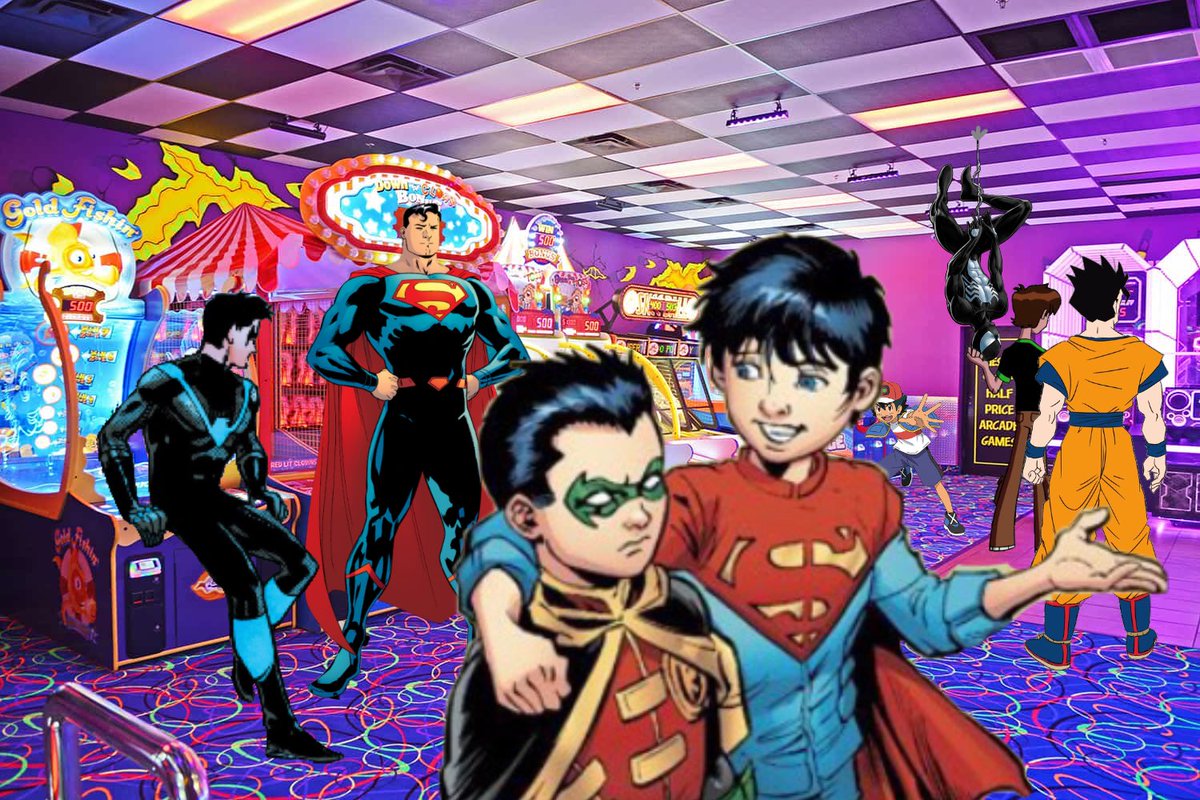 It’s superboys birthday so we gathered a few of his friends for a party, they better enjoy it.