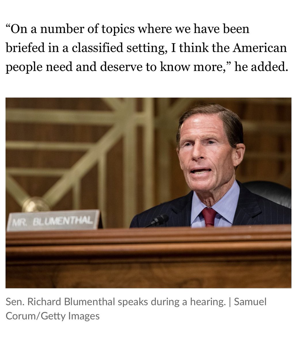 1/x Earlier, I watched a  @60Minutes interview a victim of the  #CubaEmbassy, notably I am not an astrophysicist or a particle physicist buff.(Disclaimer). This article in  @politico discusses the potential of add’l  #syria 1 person I trust is  @SenBlumenthal:  https://apple.news/AZyJcrSCyTnqs7DRUmQi40g