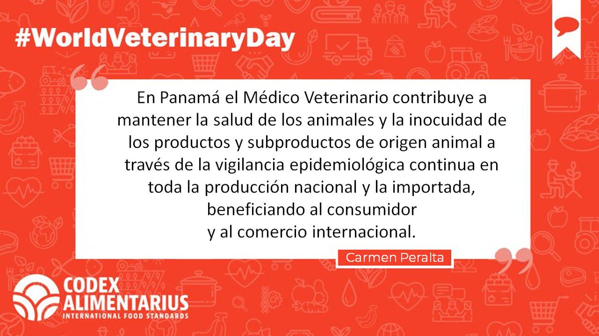  | "En  el  #Veterinario contribuye a mantener la salud de los animales y la inocuidad de los productos y subproductos de origen animal a través de la vigilancia epidemiológica continua en toda la producción nacional y la importada, beneficiando al consumidor y al comercio "