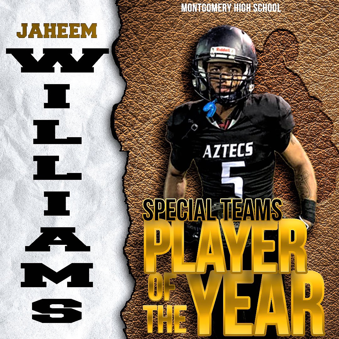 Daygofootball.com Special Teams Player of the Year : Montgomery RB Jaheem Williams 
daygofootball.com/2021/04/24/spe…