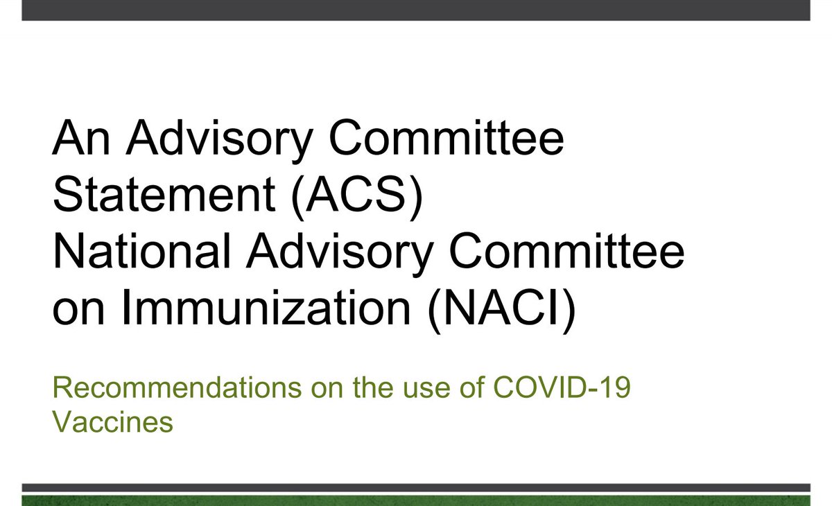 Let's take a look at the updated NACI recommendations for the AstraZeneca vaccine...Thread based on Appendix E, analyzing benefits of the AstraZeneca vaccine (preventing ICU admissions & deaths from COVID) vs risks of waiting for a later mRNA vaccine:  https://www.canada.ca/content/dam/phac-aspc/documents/services/immunization/national-advisory-committee-on-immunization-naci/recommendations-use-covid-19-vaccines/recommendations-use-covid-19-vaccines-en.pdf