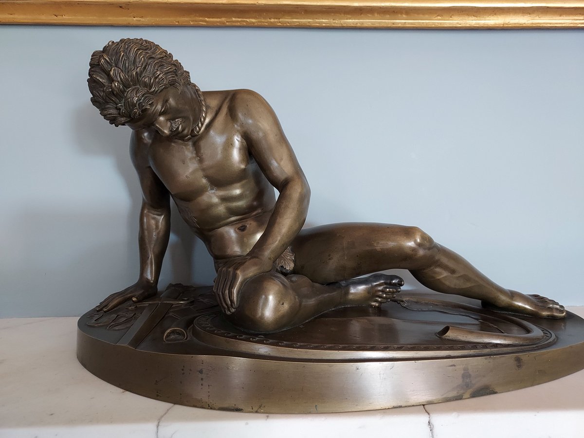 “International Sculpture Day “
Doneraile Court has on exhibition 2 beautiful copies of the “Dying Gaul, or otherwise known as the Dying Gladiator. 
The sculpture which originally dated to the Hellenistic period 323 – 321BC and thought to have originally been made in bronze.