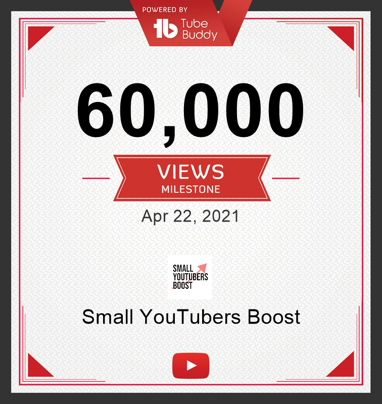 youtubers_boost's tweet photo. Thanks for the support! It's crazy to think how many people we've been able to help
#Milestone #YTmilestone #YouTube #Helper https://t.co/wk6XIKERyL