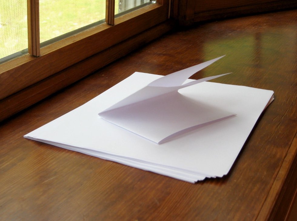 Get a piece of paper.Fold it, once.Look at it carefully.Fold it, once more.Now think.What would the height of the paper be after 25 more folds? | Short Thread |