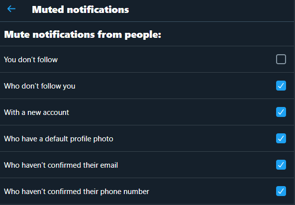 Step 1: Use Twitters notification filters. They're great!Go to settings --> Notifications --> FiltersActivate quality filterGo to Mute notificationsActivate everything except the first one.