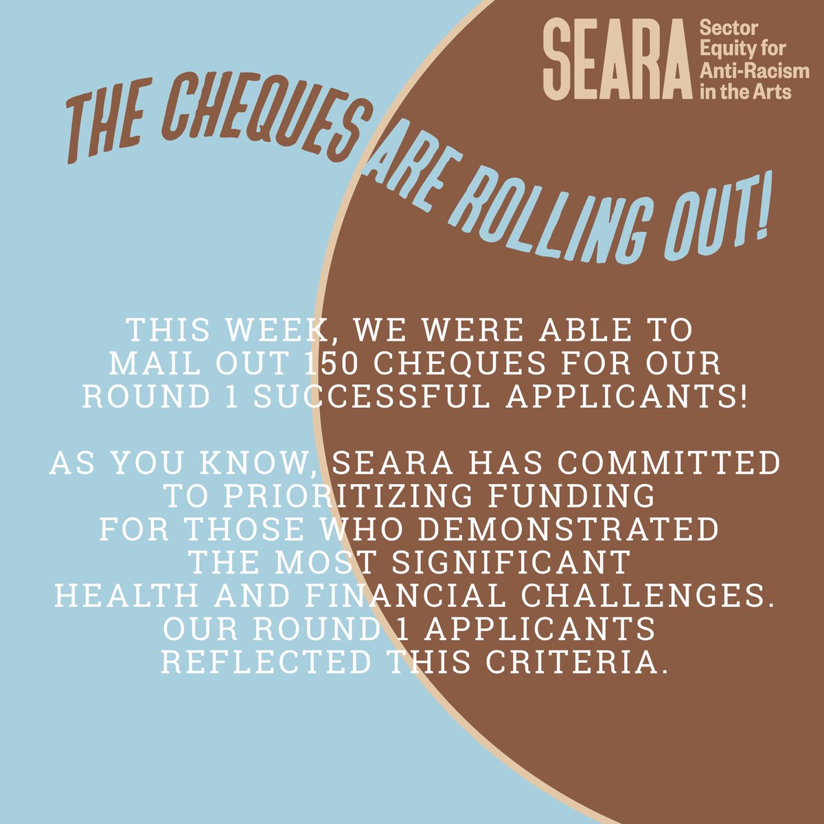seara_program's tweet image. This week, we were able to mail out 150 cheques for our Round 1 successful applicants! SEARA has committed to prioritizing funding for those who demonstrated the most significant health and financial challenges. Our Round 1 applicants reflected this criteria. #POWERSHARE #Update