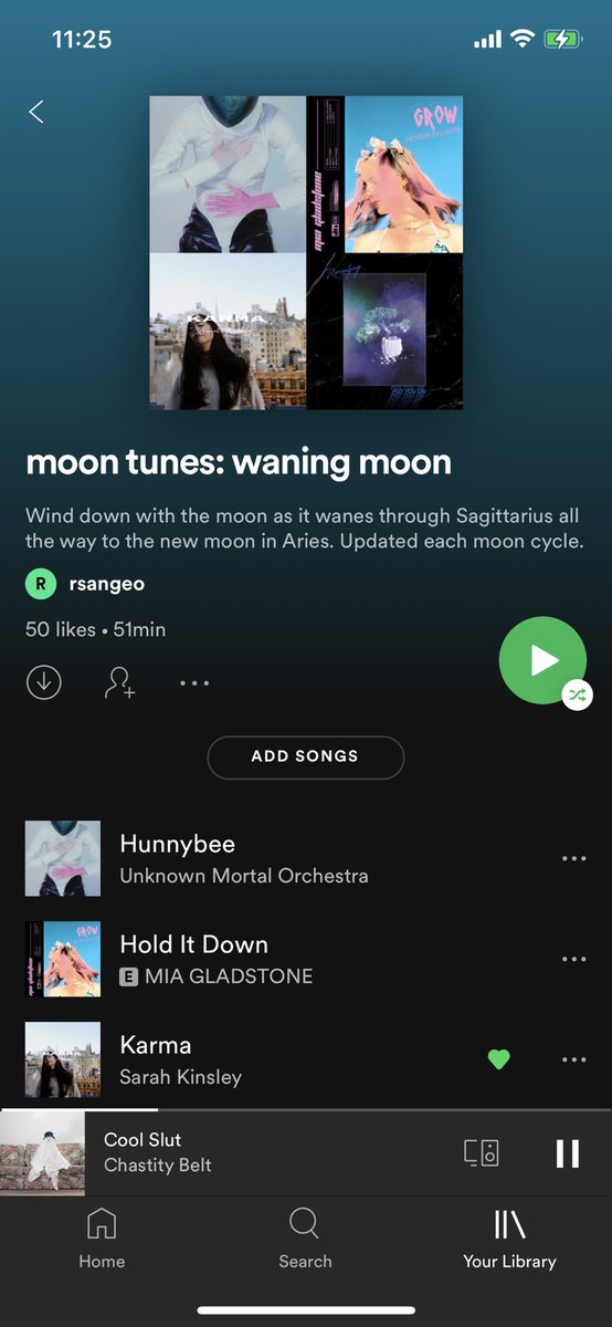 Astrologically curated Moon Tunes playlist