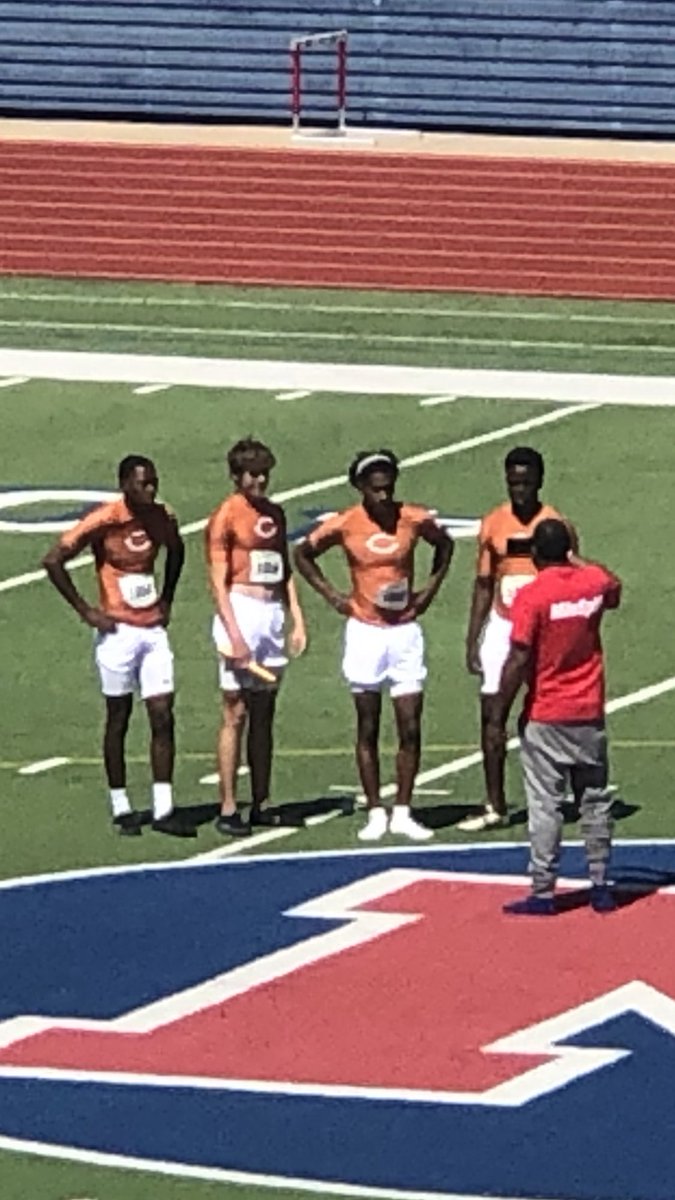 CHS_CaldwellTX's tweet photo. Boys 4x200 are heading to STATE!  Dontavian Johnson, Ryan Shupak, Larry Davis, and Jamar Hewitt!  Congratulations!!! https://t.co/bNdUpLLGWn