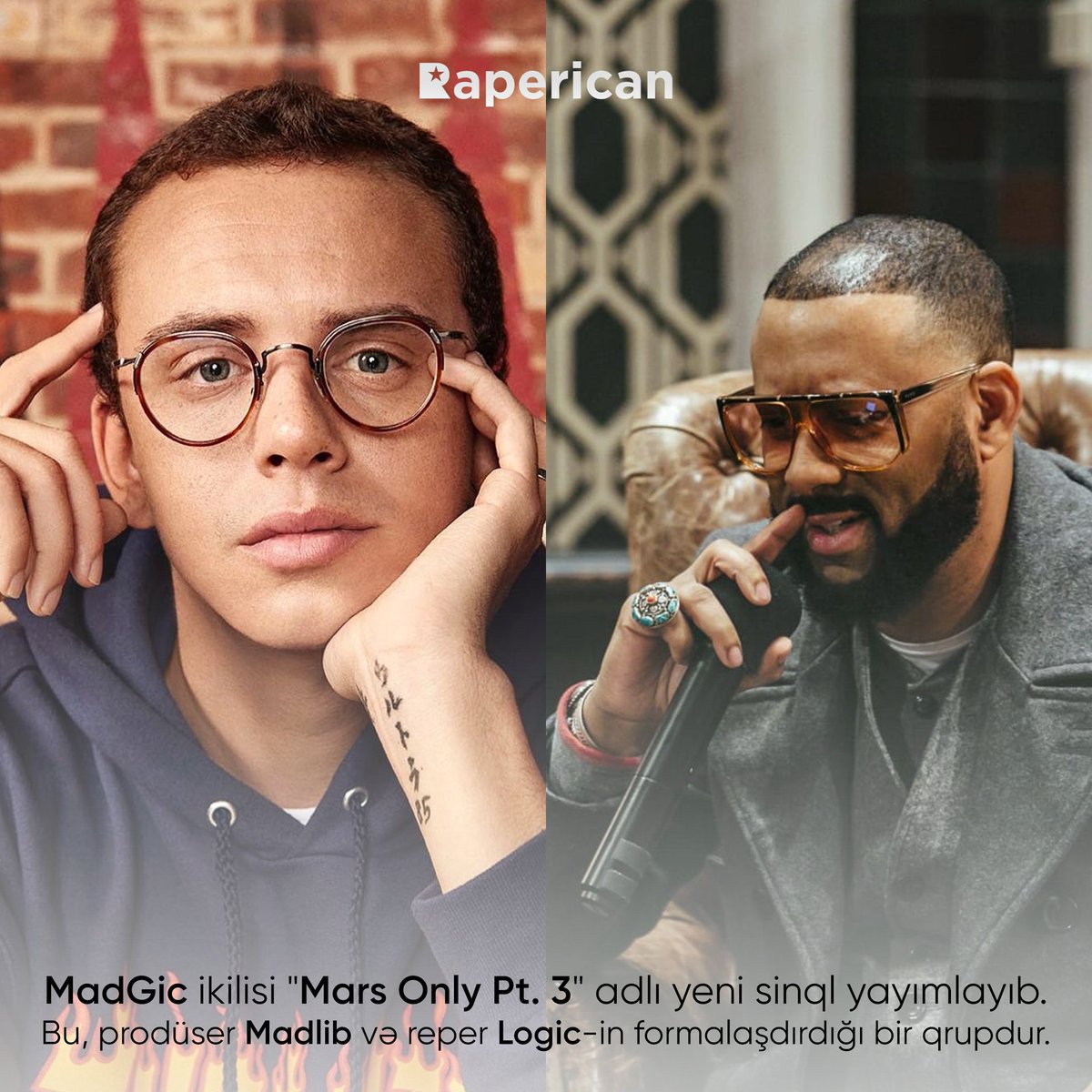 <a href="/madlib/">Madlib</a>-in reperlərlə bir araya gəlməsi artıq təəccüb doğurmur. 47 yaşlı prodüser bu dəfəki cinayət ortağı isə <a href="/Logic301/">Rap Ron Howard</a>-dir.

Dinləmək üçün: bit.ly/madrapericangic 

📸: <a href="/RebeccaMiller99/">Rebecca Miller</a> / <a href="/thesupermaniak/">María José Govea</a>