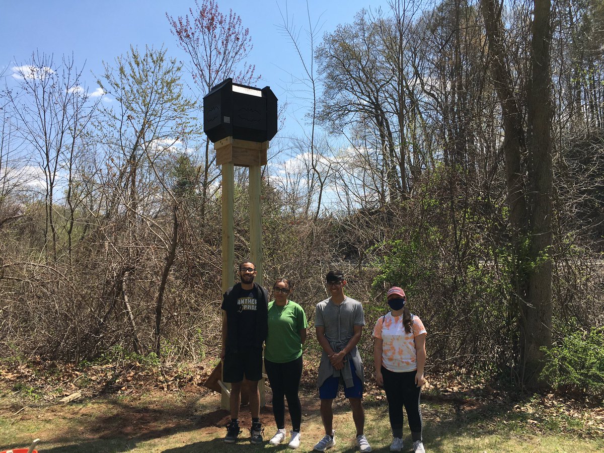 CTClimateAction's tweet image. This Earth Week we celebrated through a River Cleanup and the installation of a bat condo that can provide homes for 1000 bats!! Thank you to the QRWA for assisting in this project, the @CityofMeriden approving the project, and Joe Moller and Maureen Heidtmann for all your help!
