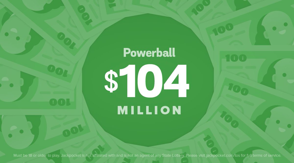 Jackpot alert: Powerball is officially over $100,000,000!

Don't miss out 👉 bit.ly/JackpocketPowe…

#SaturdaySwag #Weekend