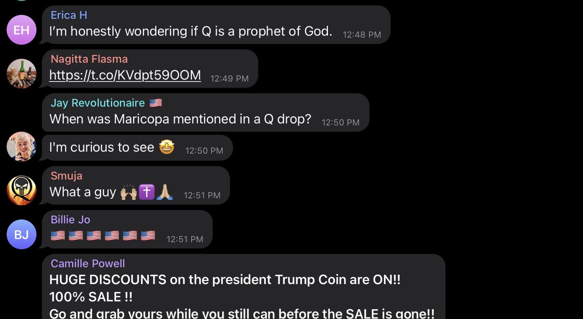  You need to look at this to understand how this worksThis is from the comments on StormyJoe’s video of Flynn.Here are neo-nazis RECRUITING QAnon victims who are feasting on Flynn’s appearances just as they did Q drops.This is getting worse. Please, we need to wake up.