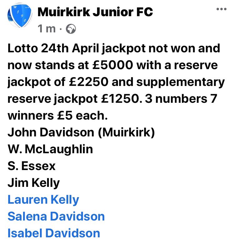 Muirkirk Junior FC tweet media