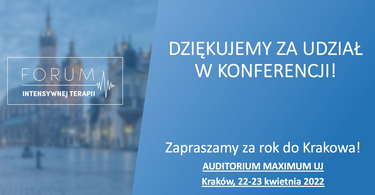 ForumIntensywna's tweet image. Pierwsza edycja Forum Intensywnej Terapii w liczbach:
- 2407 uczestników (różne zawody medyczne)
- 8 sesji tematycznych
- 48 wykładowców, w tym 5 zagranicznych
- 47 wykładów
- 5 warsztatów praktycznych
- 22 partnerów
- 4 patronaty honorowe
Dziękujemy i zapraszamy za rok!