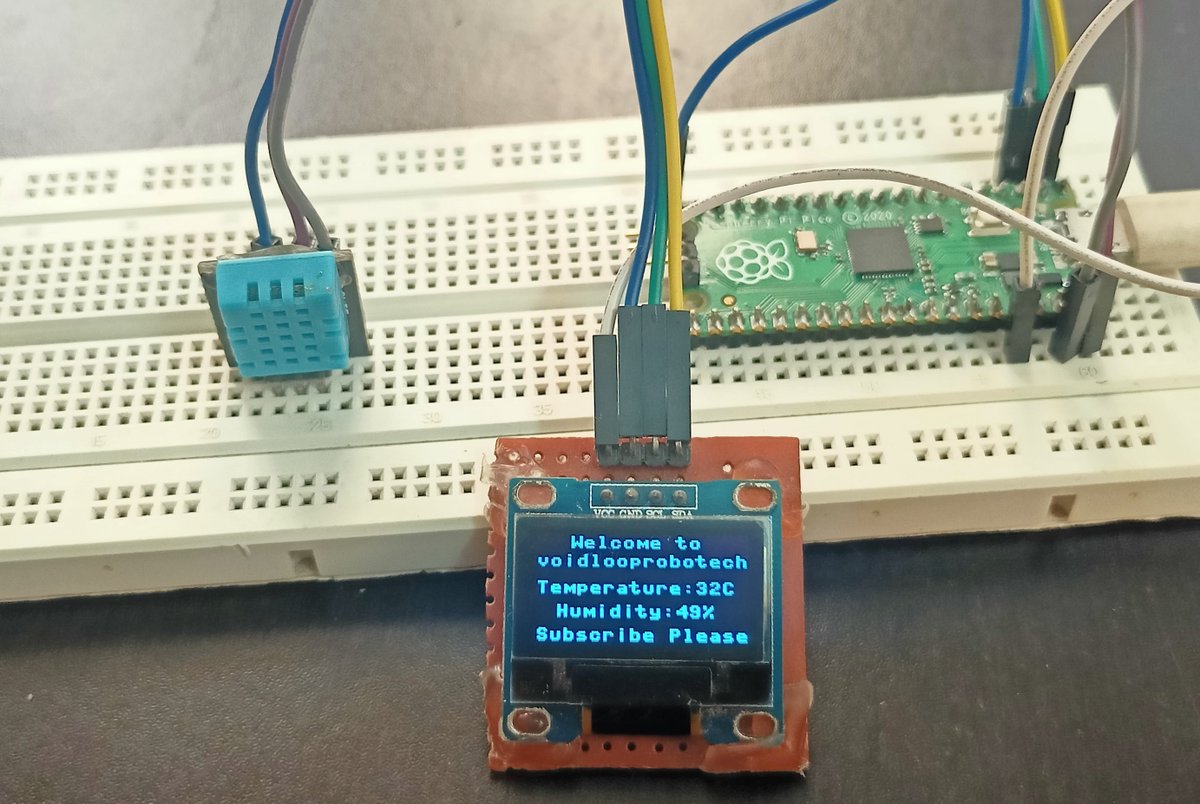 SandipRoboTix's tweet image. Temperature and Humidity sensor with Raspberry pi PICO and #microPython. #Raspberry_pi_pico #voidloopRobotech
👇👇click here to watch👇👇
youtu.be/WYqGCZ4E86s
