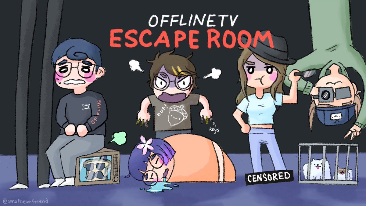 made some fanart of the new offlineTV video 🔐 🥴 poisonous gas amirite fel...