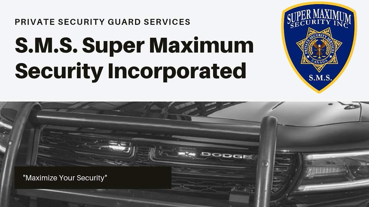 supermaximum7's tweet image. STOP!!!!!!!!!!!

Need Security Guard Services?

We will monitor and secure your property during COVID-19 lock-downs.

Don't Worry! You are in safe hands with S.M.S.

Call Us Today For Special Pricing!!!

1-800-286-SMS-1

                   (7671)