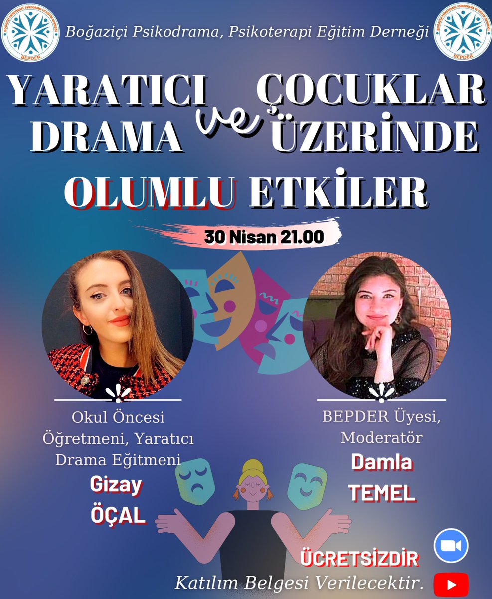 🌟 Kayıt için bep_der Instagram hesabına adınızı soyadınızı ve mailiniz ile birlikte dm'den yazın🤗
#cocuk
#çocukgelişimi
#yaratıcıdrama
#egitim