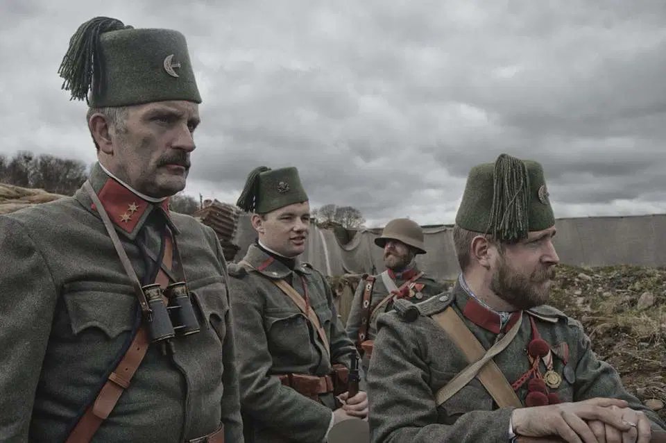 Reenactment of Bosnian troops in the Austro-Hungarian Army