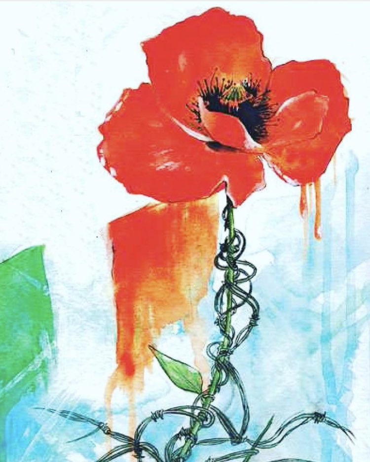 E questo è il fiore del partigiano
Morto per la libertà.     #25aprile #partigiano #libertá