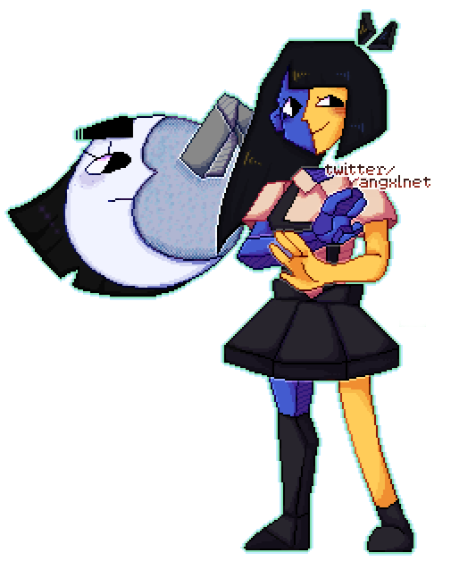 Angel Tried Out Pixel Art A Few Days Ago It Was Fun Tbh Joelguerrac Ena Enafanart Enajoelg