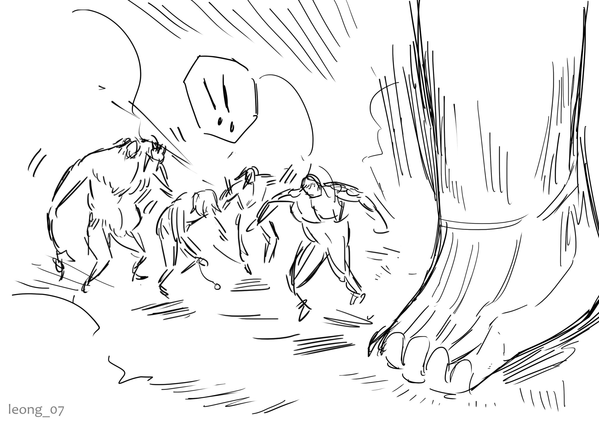 Leonggg🌼 on Twitter "Me I'm going to paint fully rendered beautiful scenario!! Also me haha