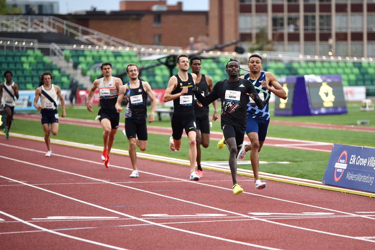 TrackTownUSA's tweet photo. 1:46.64

@Michaelsaruni2 shows good form in wet conditions to take the victory in the men's 800m

#ContinentalTour #ContinentalTourGold https://t.co/H3hCOYEOCz