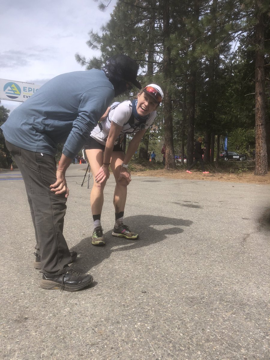 Abby Hall takes F2 at #canyons100k in 10:34. Golden Ticket!!!