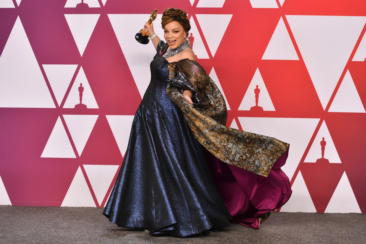 Ruth E. Carter is the first Black person to be nominated and win for Best Costume Design. She was first nominated for MALCOLM X at the 65th Academy Awards.She won for BLACK PANTHER at the 91st Academy Awards.  #Oscars  