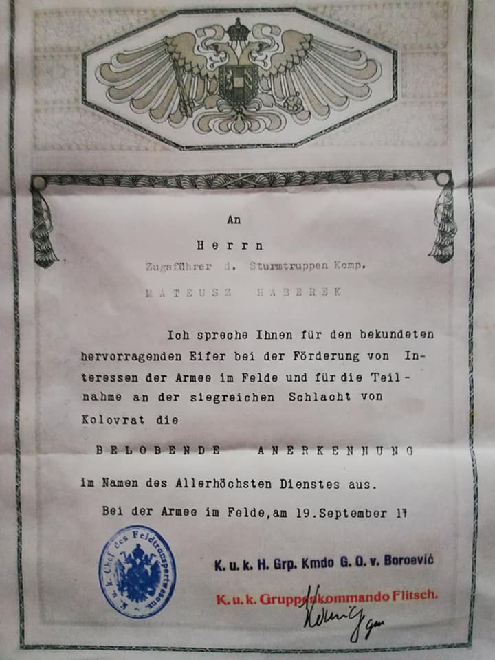 And for the end of this thread;The well made replica of award documents for a Karl-Truppenkreuz (Karl Troop Cross)
