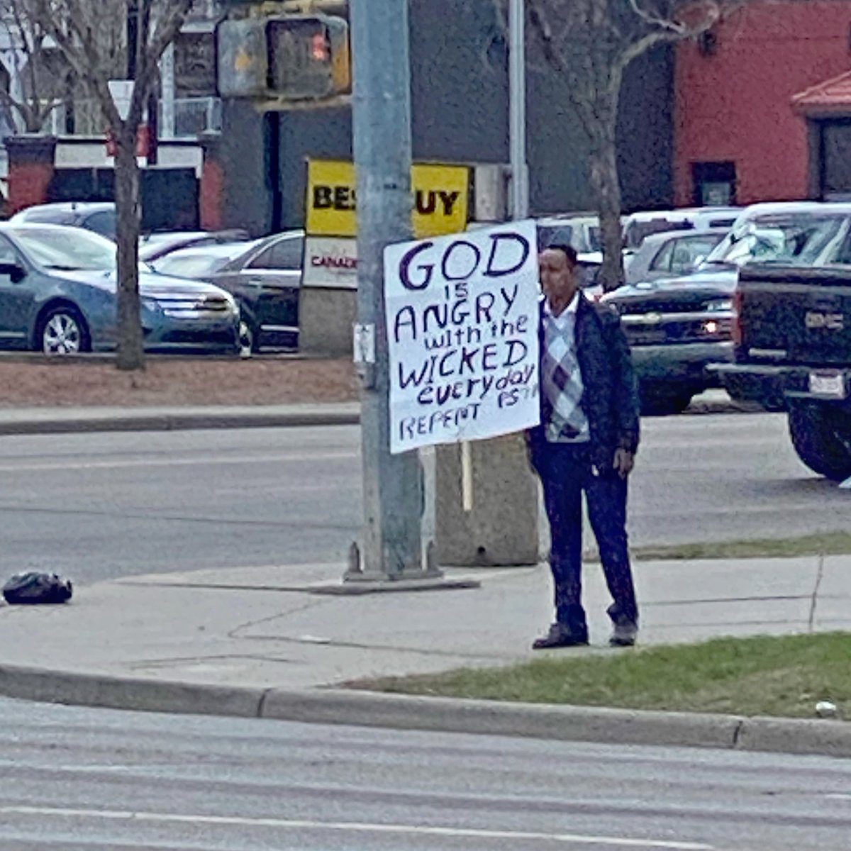 this man is enthusiastically yelling about a jesus christ and now i need a hug