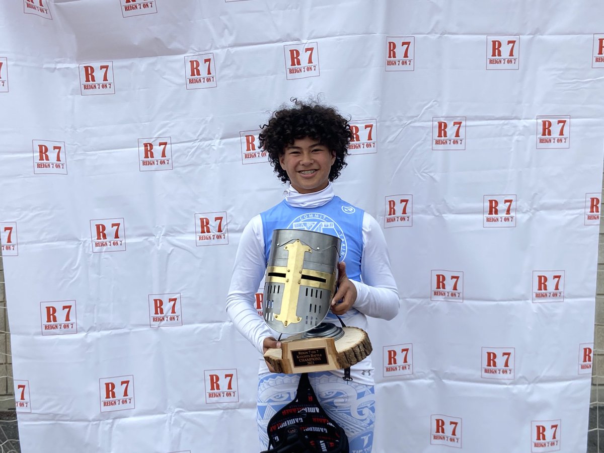 Tip Top Cereal Killers - Reign 7on7 Champions and this guy earned the tournament MVP. Shout out to @jrselu801 on a great tournament.  ⁦@lopati08⁩ ⁦@brian_ohana5⁩ ⁦@MasinaBryant⁩ ⁦@keiaho7⁩ ⁦