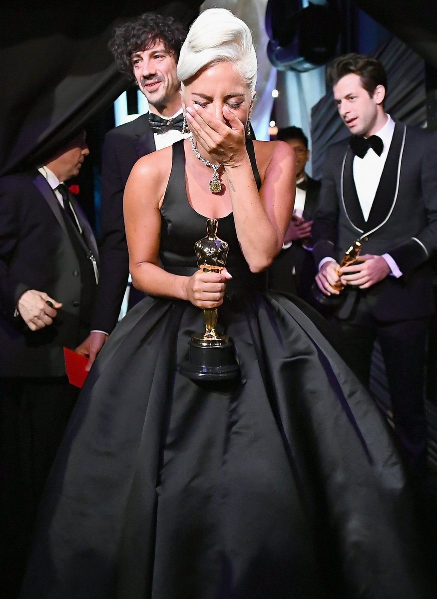 Lady Gaga is the second person to be nominated for an acting and songwriting in the same year. She was nominated for Best Actress for her performance in A STAR IS BORN and won Best Original Song ("Shallow") at the 91st Academy Awards.  #Oscars  