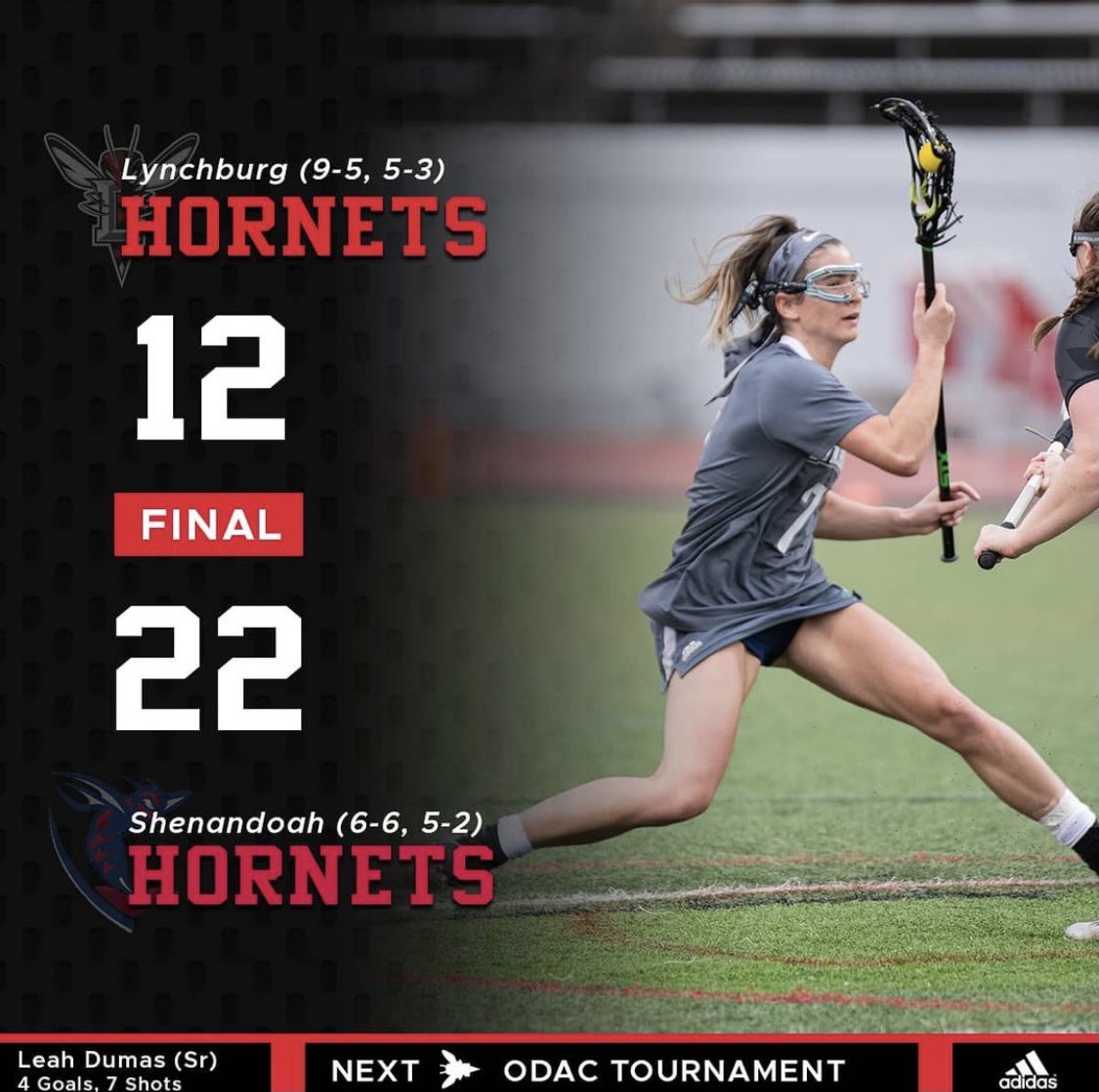 Tough fight on the field against Shenandoah...

Ending regular season at 9-5, 5-3 ODAC, we will take the No. 4 seed into the upcoming conference tournament with the first round scheduled for Wednesday, April 28. The ODAC office will announce the pairings later this weekend.