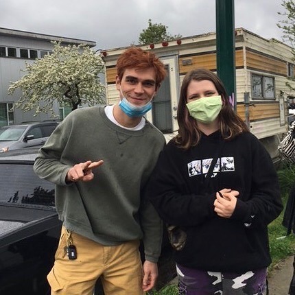 fyeahvarchie on Twitter: "KJ Apa and Cole Sprouse with a Fan Today (04